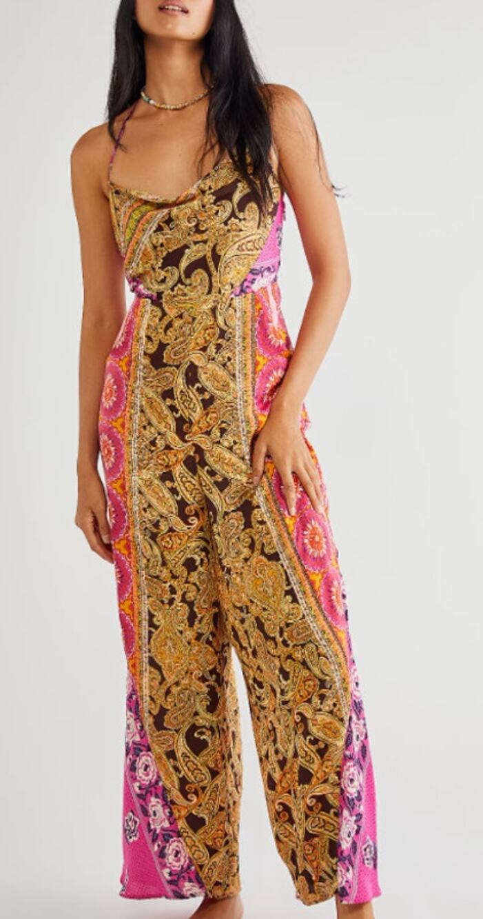 NWT Free People Miranda Printed Jumpsuit Sz. S